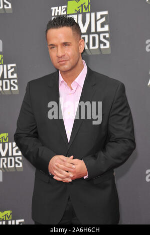 LOS ANGELES, Ca. April 14, 2013: Mike Sorrentino, aka die Situation, in der 2013 MTV Movie Awards bei Sony Studios, Culver City. © 2013 Paul Smith/Featureflash Stockfoto