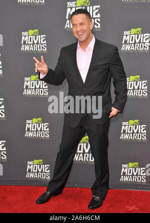 LOS ANGELES, Ca. April 14, 2013: Mike Sorrentino, aka die Situation, in der 2013 MTV Movie Awards bei Sony Studios, Culver City. © 2013 Paul Smith/Featureflash Stockfoto