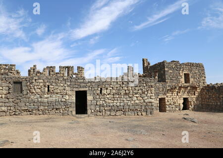 Nordseite, Qasr Al Azraq, Wüstenschloss der Römerzeit, Zarqa-Gouvernement, Jordanien, Naher Osten Stockfoto