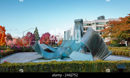 Salem, Oregon - Oktober 27, 2019: Szene von Oregon State Capitol State Park im Herbst Saison Stockfoto