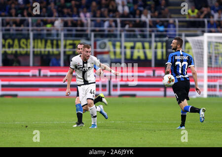 Mailand, Italien. 26. Oktober 2019. Italienische Serie A FC Internazionale vs Parma Calcio. Dejan Kulusevski von Parma Calcio. Stockfoto