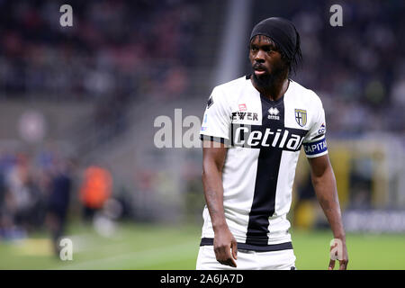 Mailand, Italien. 26. Oktober 2019. Italienische Serie A FC Internazionale vs Parma Calcio. Gervinho von Parma Calcio. Stockfoto