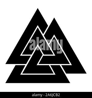 Valknut Symbol Stockfoto