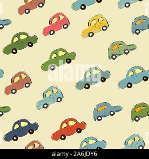 Nahtlose Muster mit Hand gezeichnet. Im skandinavischen Stil. Vector Illustration Stock Vektor