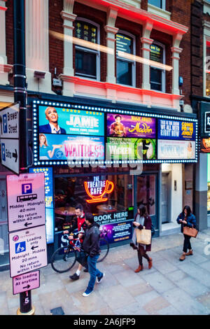 The Theatre Café, St Martin's Lane, Covent Garden, London Stockfoto