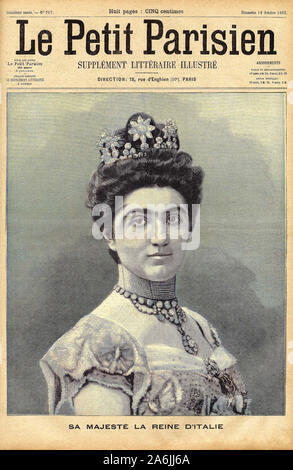 Portrait de Sa Majeste la Reine Helene d'Italie, princesse de Montenegro, epouse de Victor-Emmanuel III d'Italie (Victor Emmanuel) (Vittorio Emanuele) Stockfoto