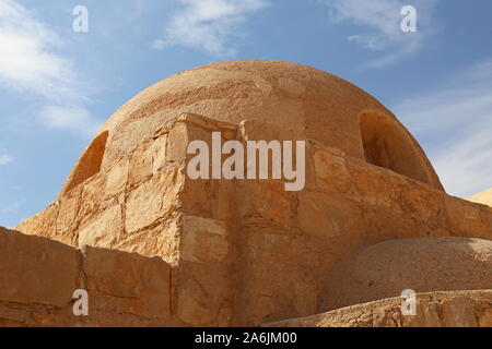 Kaldarium Dome, Qusayr (oder Quseir) Amra, Umayyaden-Zeit-Wüstenschloss, UNESCO-Weltkulturerbe, Wadi Butm, Zarqa-Gouvernement, Jordanien, Naher Osten Stockfoto