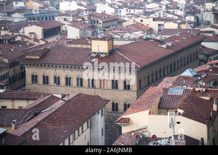 Der Renaissance Palazzo Medici Riccardi (Medici Riccardi Palace) für die Familie Medici im historischen Zentrum von Firenze aufgeführt sind Weltkulturerbe der UNESCO. Firenze, Stockfoto