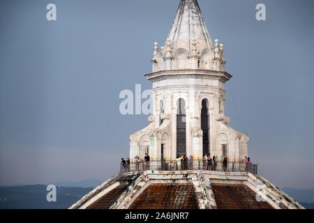 Renaissance Cupola del Brunelleschi (Brunelleschis Dom) der italienischen gotischen Kathedrale Santa Maria del Fiore (Florenz Kathedrale der Heiligen Maria von t Stockfoto