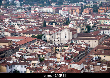 Renaissance Basilica di San Marco (San Marco Basilika) im historischen Zentrum von Florenz aufgeführt von der UNESCO zum Weltkulturerbe in Florenz, Toskana, Italien. Aug. Stockfoto