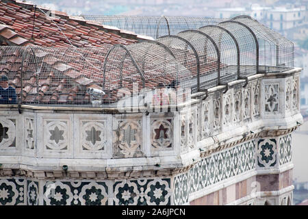 Italienischen Gotik Campanile di Giotto (Giotto Campanile) und Italienischen gotischen Kathedrale Santa Maria del Fiore (Florenz Kathedrale der Heiligen Maria von Th Stockfoto