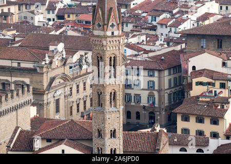 Badia Fiorentina im historischen Zentrum von Florenz aufgeführt von der UNESCO zum Weltkulturerbe in Florenz, Toskana, Italien. 23. August 2019 © wojciech Strozyk/Alam Stockfoto