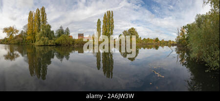 Krefeld-Verberg - Blick auf die Niepkuhlen ist von Natur finden im Herbst Stimmung geschützt, Nordrhein Westfalen, Deutschland, 27.10.2019 Stockfoto