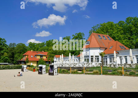 Seebad, Seestraße, Bad Saarow, Brandenburg, Deutschland Stockfoto