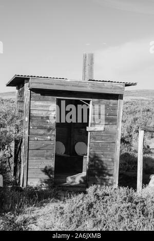 Bilder von einem verlassenen Ranch (Ghost Town) in ländlichen Sweetwater County, Wyoming, USA. Stockfoto