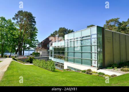 Restaurant Park Café, Theater am See, Seestraße, Bad Saarow, Brandenburg, Deutschland Stockfoto