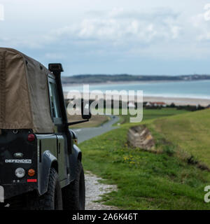 Die französische Opalküste zwischen Cap Gris-Nez und Kappe Blanc-Nes in der Region Pas de Calais in Nordfrankreich Stockfoto