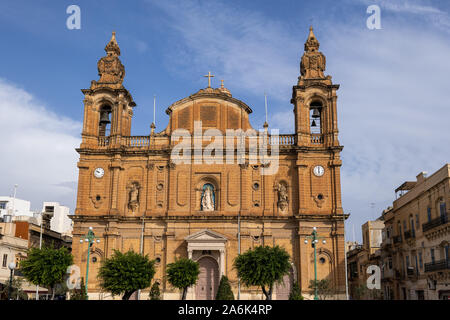 St. Joseph Kirche in Msida, Malta, Barocke Katholische Pfarrkirche aus dem Jahr 1889. Stockfoto