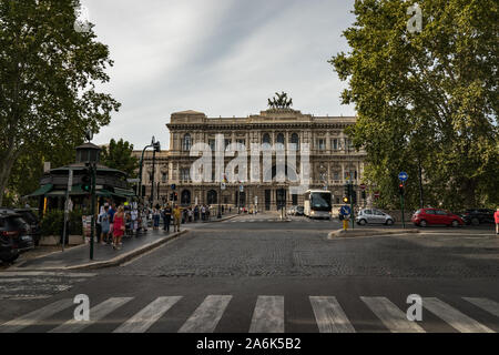 Der Palast der Justiz, Rom. Obersten Kassationsgericht. Äußere der Palast der Justiz in Rom, Italien. Stockfoto