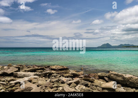 Anse Figuier, Martinique, Frankreich - 14 August 2019: Anse Figuier tropischen Strand in Martinique Stockfoto