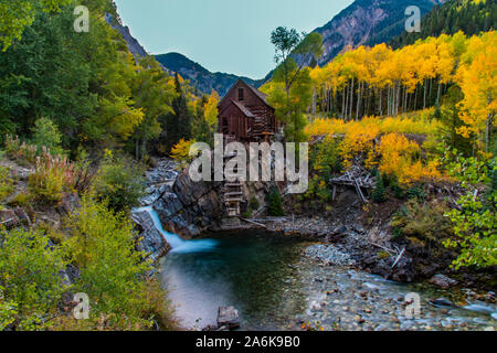 Die Legendären Crystal Mühle in der Kolorado Berge Stockfoto