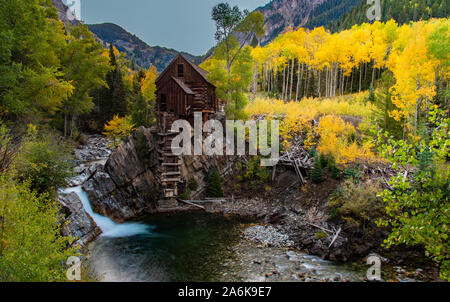 Die Legendären Crystal Mühle in der Kolorado Berge Stockfoto