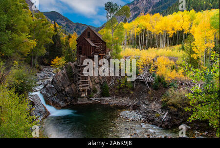 Die Legendären Crystal Mühle in der Kolorado Berge Stockfoto