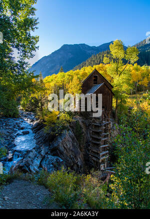 Die Legendären Crystal Mühle in der Kolorado Berge Stockfoto