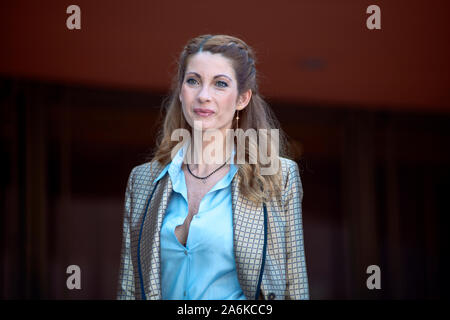 Milena Miconi Teilnahme an den roten Teppich zum Film" Cecchi Gori. Una famiglia Italiana' während des 14 Rom Film Fest Stockfoto