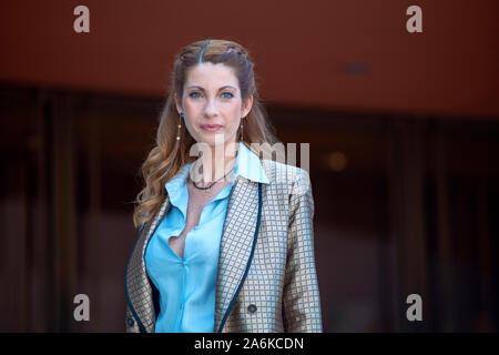Milena Miconi Teilnahme an den roten Teppich zum Film" Cecchi Gori. Una famiglia Italiana' während des 14 Rom Film Fest Stockfoto