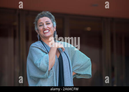 Luciana De Falco an den roten Teppich zum Film" Cecchi Gori. Una famiglia Italiana' während des 14 Rom Film Fest Stockfoto