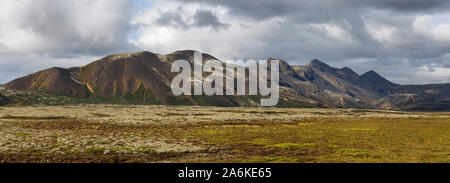 Vulkanische Landschaft auf Reykjanesfolkvangur finden in Island Stockfoto