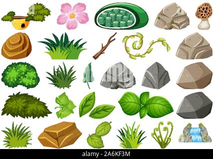 Eingestellt von isolierten Objekten Thema - Gartenarbeit Abbildung Stock Vektor