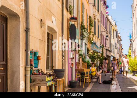 Ein Blick in Marseille in Frankreich Stockfoto