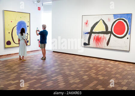 Barcelona Spanien,Katalonien Catalunya,Parc de Montjuic,Fundacio Joan Miro Stiftung,Museum für zeitgenössische Kunst,Inneneinrichtung,Galerie ga Stockfoto