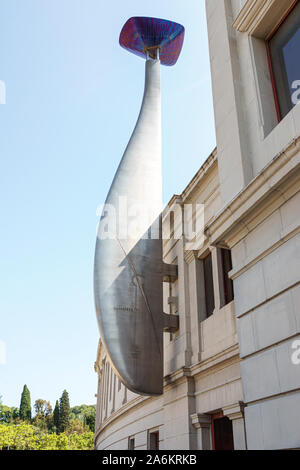 Barcelona Spanien,Katalonien Parc de Montjuic,Stadi Olimpic Lluis Companys,Olympiastadion,1929 Internationale Ausstellung,Olympischer Flammenkessel,ES1908231 Stockfoto