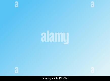 Sky Blue Gradient Hintergrund für die Werbung. Vector Illustration. Stock Vektor