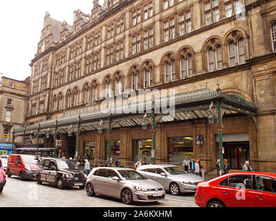 Glasgow Central Station Gebäude von aussen, Glasgow, Schottland Stockfoto