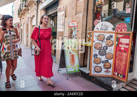 Tarragona Spanien, Hispanic Latin Latino, Catalonia Catalunya, Eixample, Queralt's Cafe, Restaurant Restaurants Essen Essen Essen Essen gehen Cafe Cafés Bistro, Fron Stockfoto