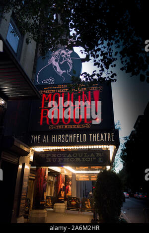 'Moulin Rouge das Musical" von Baz Luhrmann im Al Hirschfeld Theatre, New York, NY Stockfoto