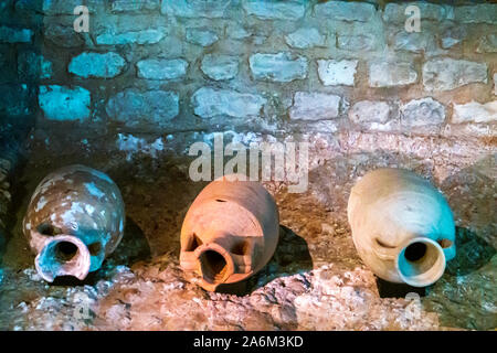 Valencia Spanien, lateinamerikanisches Latino, Ciutat Vella, Altstadt, historisches Zentrum, Museo de L'Almoina, Museum. Archäologische Stätte, innen, unterirdisch Stockfoto