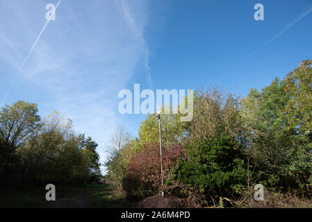 CCTV auf Ackerland, Iver Heath, Buckinghamshire, Großbritannien Stockfoto