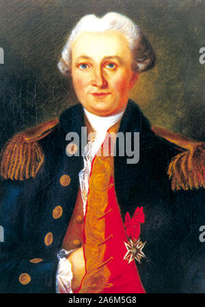 Yves-Joseph De Kerguelen, Yves-Joseph de Kerguelen-Trémarec (1734-1797), französischer Entdecker und Marineoffizier. Stockfoto