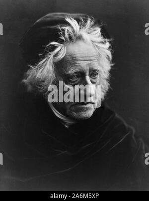 Sir John Frederick William Herschel, (1792-1871) englischer Universalgelehrten, Mathematiker, Astronomen, Chemiker, Erfinder, experimentelle Fotograf, der die Blaupause erfunden und botanischen Arbeiten Stockfoto