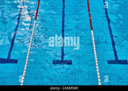 Seimming Pool Lanes Stockfoto