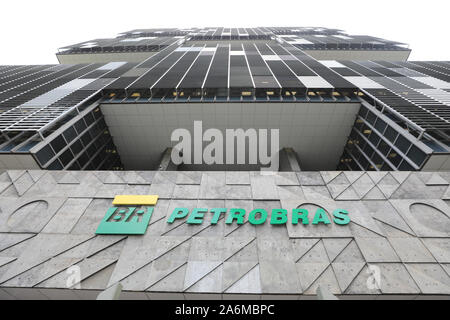 Rio De Janeiro, Brasilien. 22 Okt, 2019. Fassade von Petrobras zentrale Gebäude in der Innenstadt von Rio. Credit: Lucas Tavares/FotoArena/Alamy leben Nachrichten Stockfoto