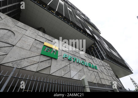 Rio De Janeiro, Brasilien. 22 Okt, 2019. Fassade von Petrobras zentrale Gebäude in der Innenstadt von Rio. Credit: Lucas Tavares/FotoArena/Alamy leben Nachrichten Stockfoto