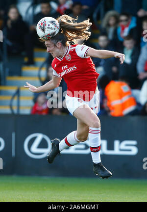 Borehamwood, Großbritannien. 27 Okt, 2019. Portsmouth, England - 27. Oktober: Lisa Evans von Arsenal während Super von Barclays Frauen Liga Match zwischen Arsenal und Manchester City Frauen Frauen an der Wiese Park Stadion am 27. Oktober 2019 in Peterborough, England Credit: Aktion Foto Sport/Alamy leben Nachrichten Stockfoto