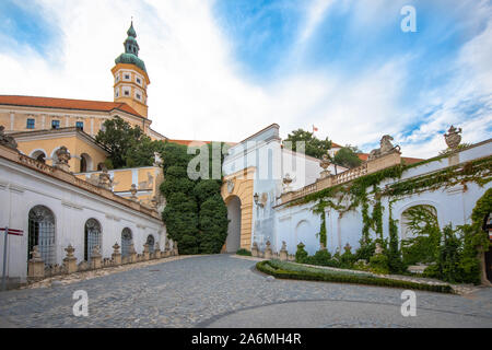 Mikulov. Alte Stadt in der Tschechischen Republik, Region Südmähren. Stockfoto