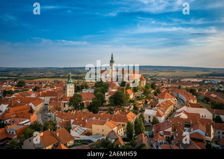 Mikulov. Alte Stadt in der Tschechischen Republik, Region Südmähren. Stockfoto